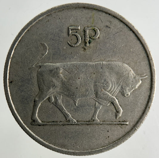 1971 Irish 5p Five - Pence Coin | Fine Collectable Grade