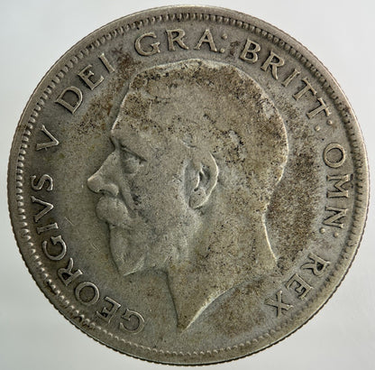 1929 George V Half - Crown Silver Coin | Fine Collectable Grade