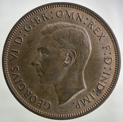 1939 George VI Penny Coin | Very High Grade