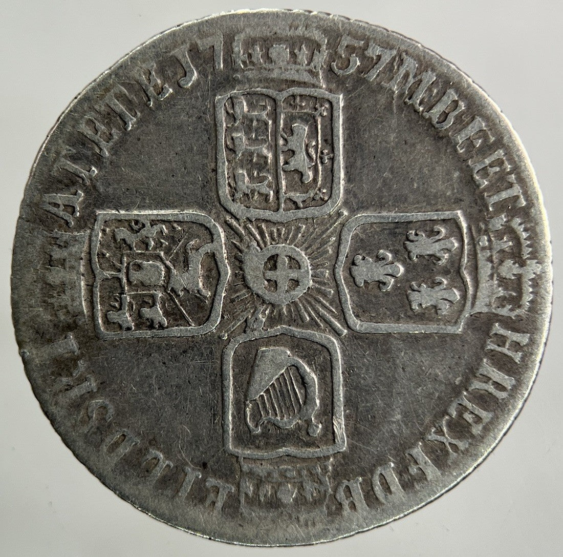 1757 George II 2nd Sixpence Silver Coin | Fine Collectable Grade