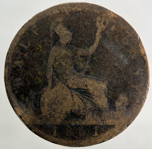 1861 Victoria Half - Penny Coin | Fair Grade