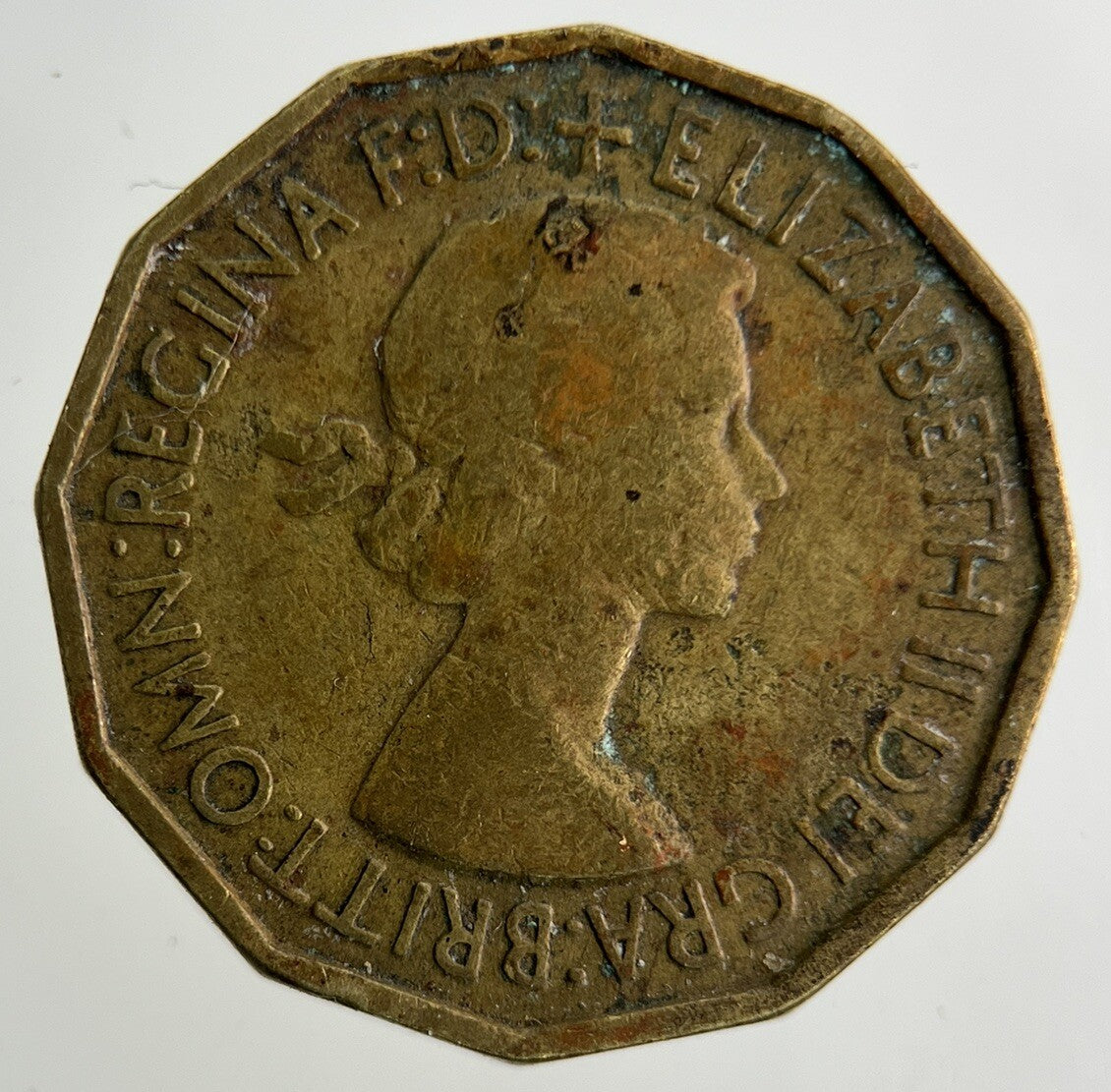 1953 Elizabeth II 2nd Brass Threepence Coin | Fine Collectable Grade