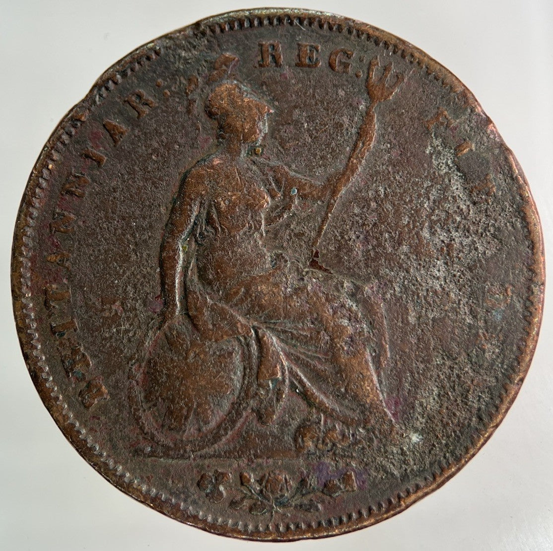 1853 Victoria One Penny Coin | Collectable Grade