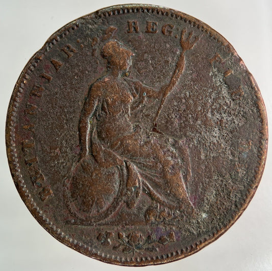 1853 Victoria One Penny Coin | Collectable Grade