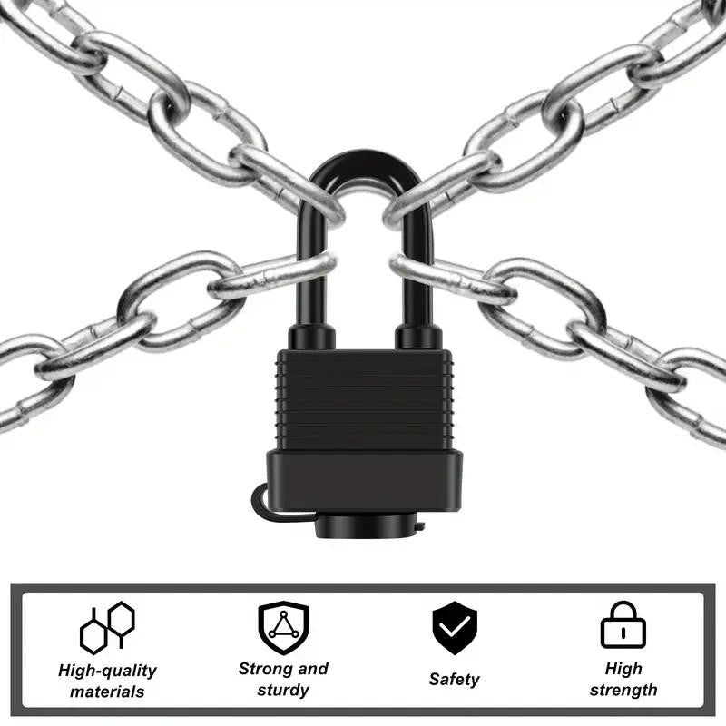 1 Heavy - Duty Stainless Steel Waterproof Padlock Lock Metal Security UK Stock