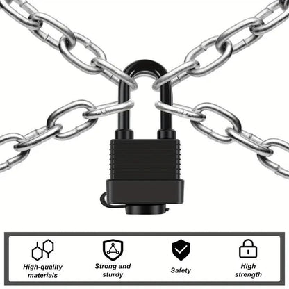1 Heavy - Duty Stainless Steel Waterproof Padlock Lock Metal Security UK Stock