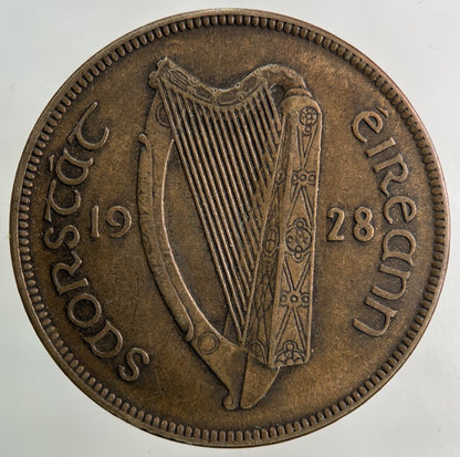 1928 Irish One Penny Coin | Fine Collectable Grade