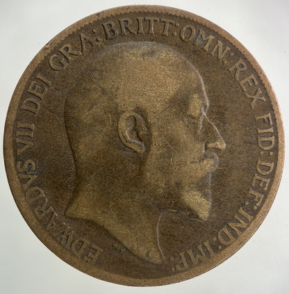 1908 Edward VII One Penny Coin | Collectable Grade