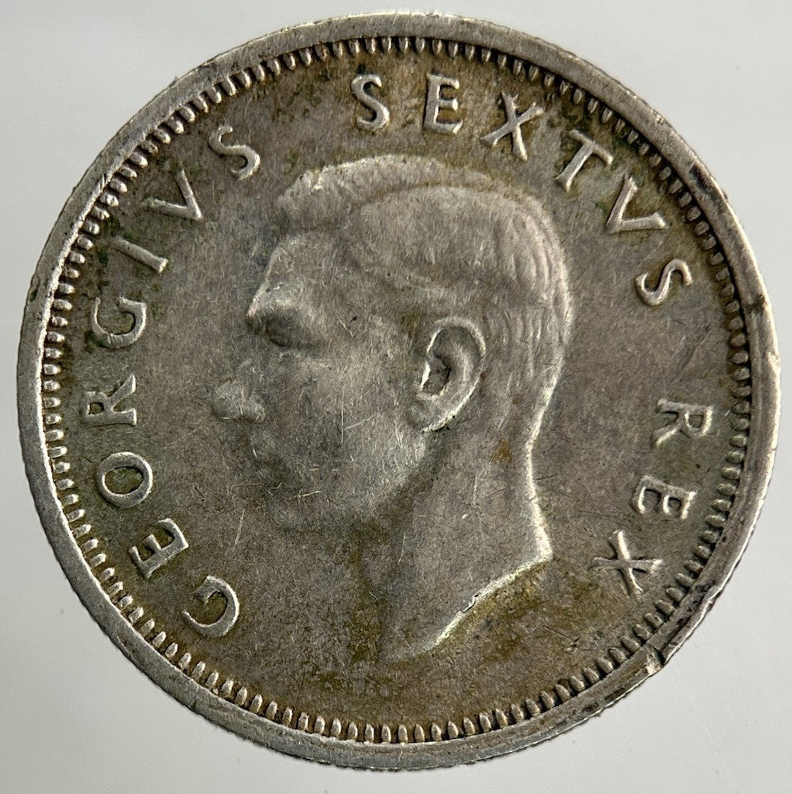 1948 South Africa Sixpence Silver Coin | Very High Grade