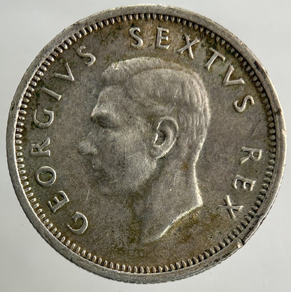 1948 South Africa Sixpence Silver Coin | Very High Grade