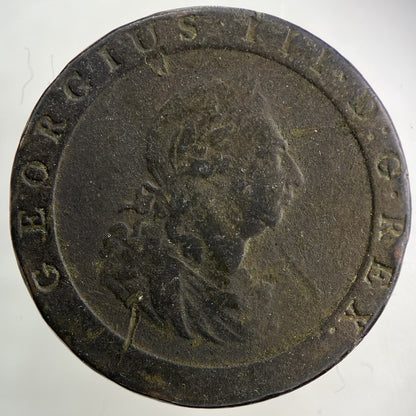 1797 George III 3rd Cartwheel One Penny Coin | Fine Collectable Grade