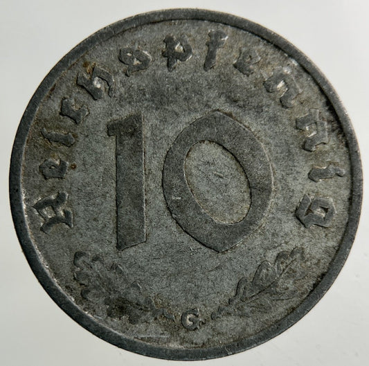 1941 Germany German Nazi 10 Pfennig Coin | Collectable Grade