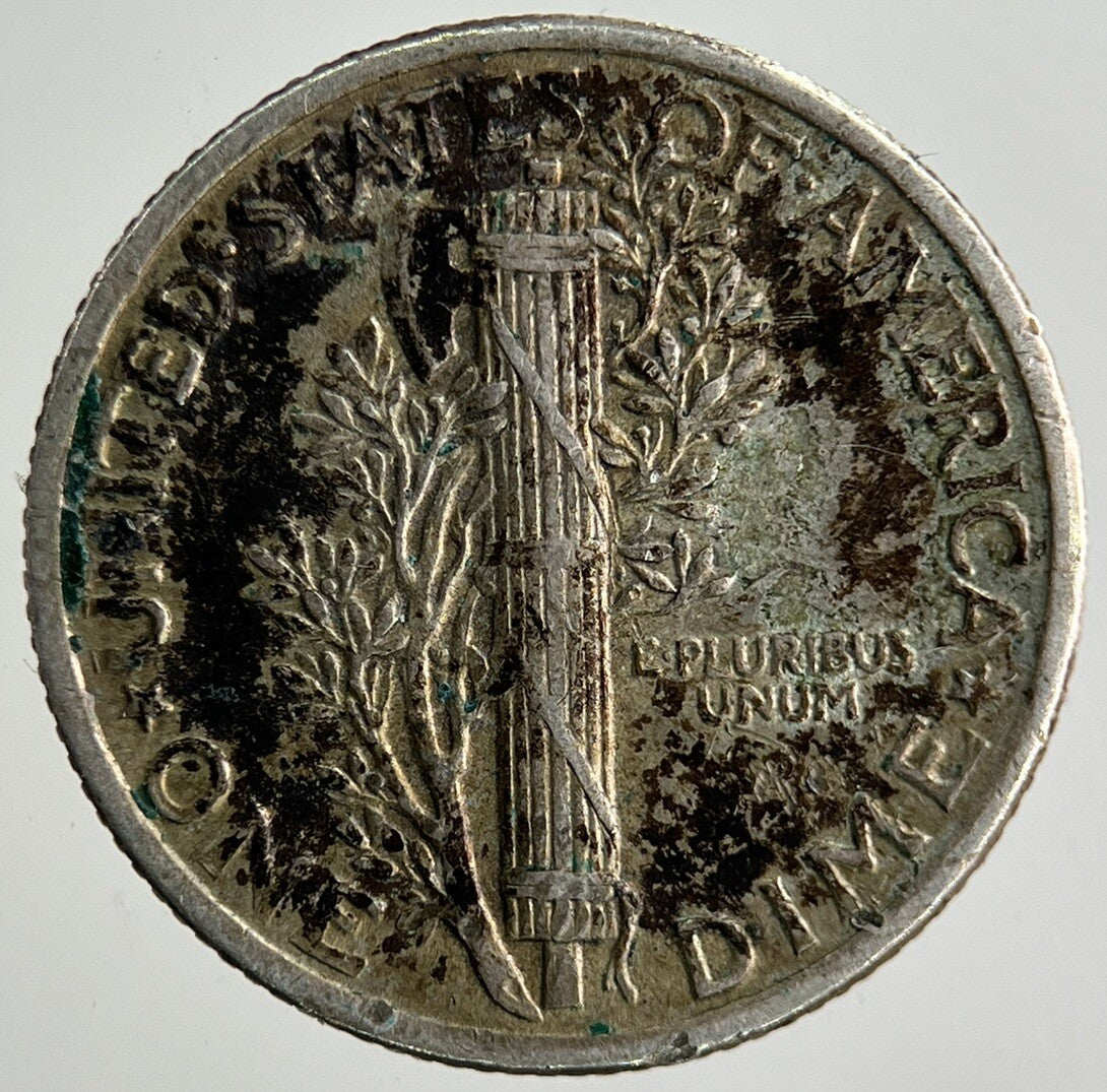 1942 US USA Mercury Dime Silver Coin | Fine Collectable Grade