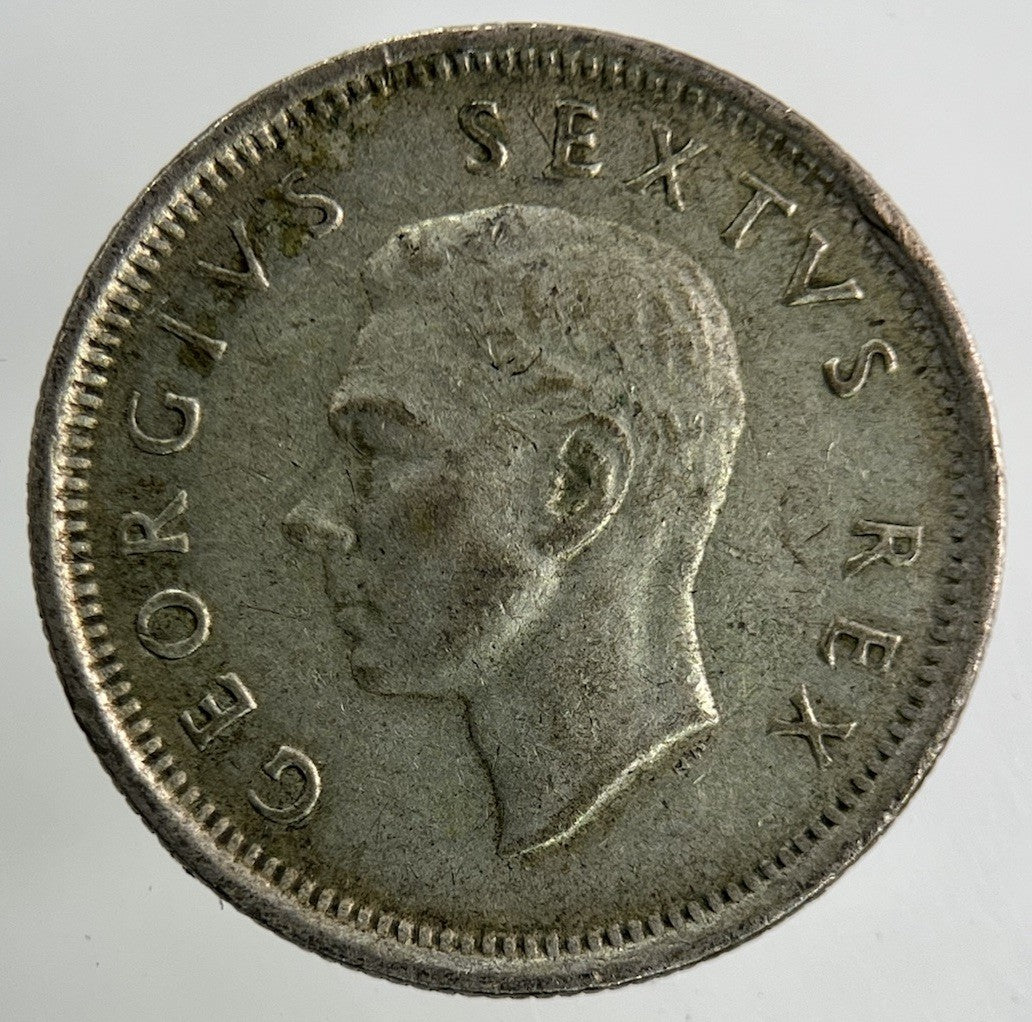 1951 South Africa Sixpence Silver Coin | Very High Grade