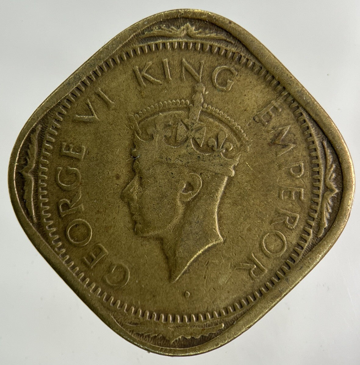 1943 India 2 Annas Coin | Fine Collectable Grade