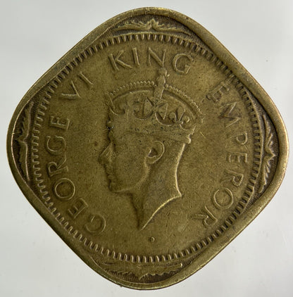 1943 India 2 Annas Coin | Fine Collectable Grade