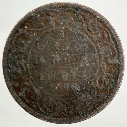 1876 India 1/12 Anna Coin | Collectable Grade
