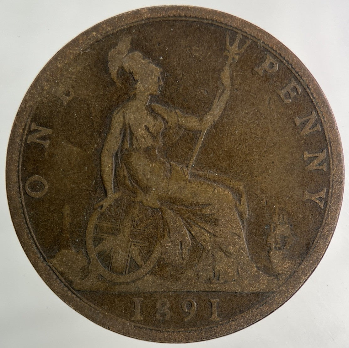 1891 Victoria One Penny Coin | Collectable Grade