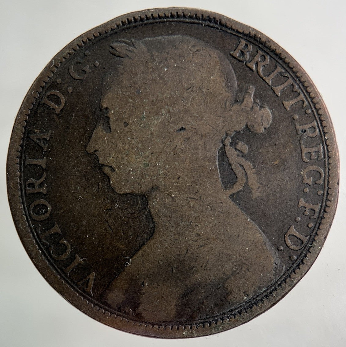 1890 Victoria One Penny Coin | Collectable Grade
