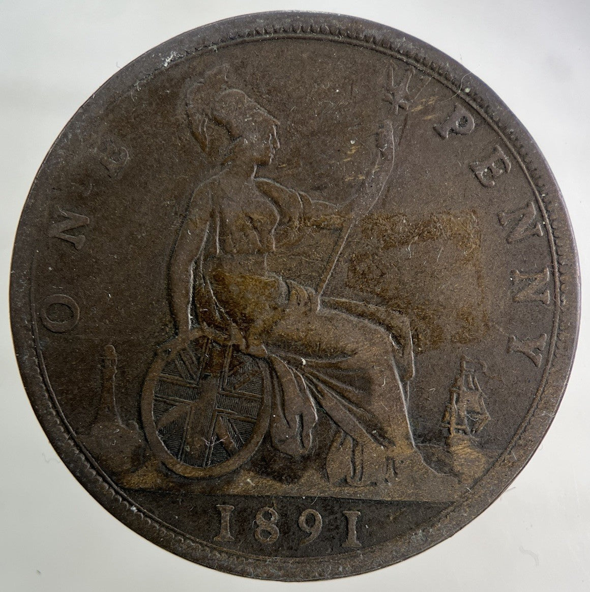 1891 Victoria One Penny Coin | Collectable Grade