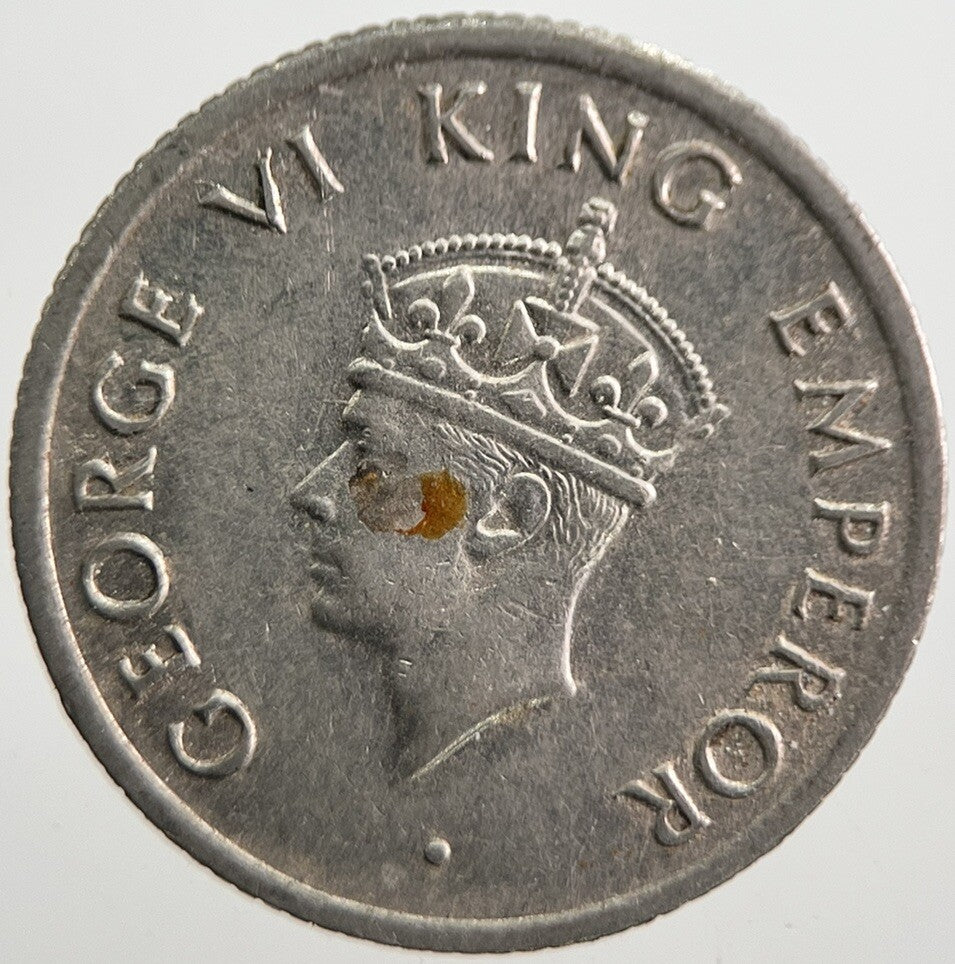 1947 India 1/4 Quarter Rupee Coin | Very High Grade | a7681