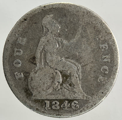 1846 Victoria Groat Four - Pence Silver Coin | Collectable Grade