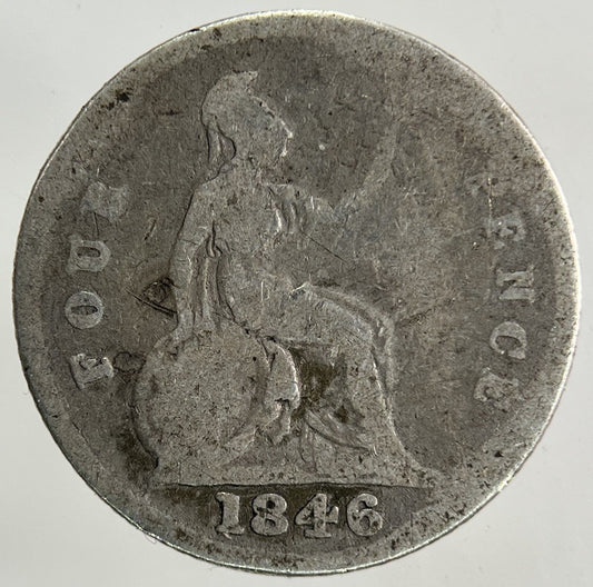 1846 Victoria Groat Four - Pence Silver Coin | Collectable Grade