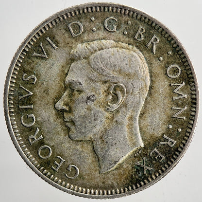 1945 George VI British Shilling Silver Coin | Very High Grade | a6416