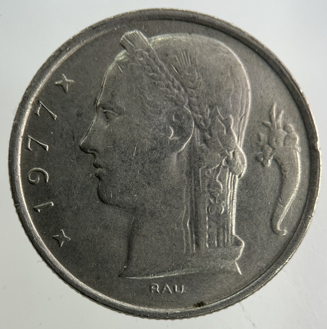 1977 Belgium 5 Franc Coin | Fine Collectable Grade