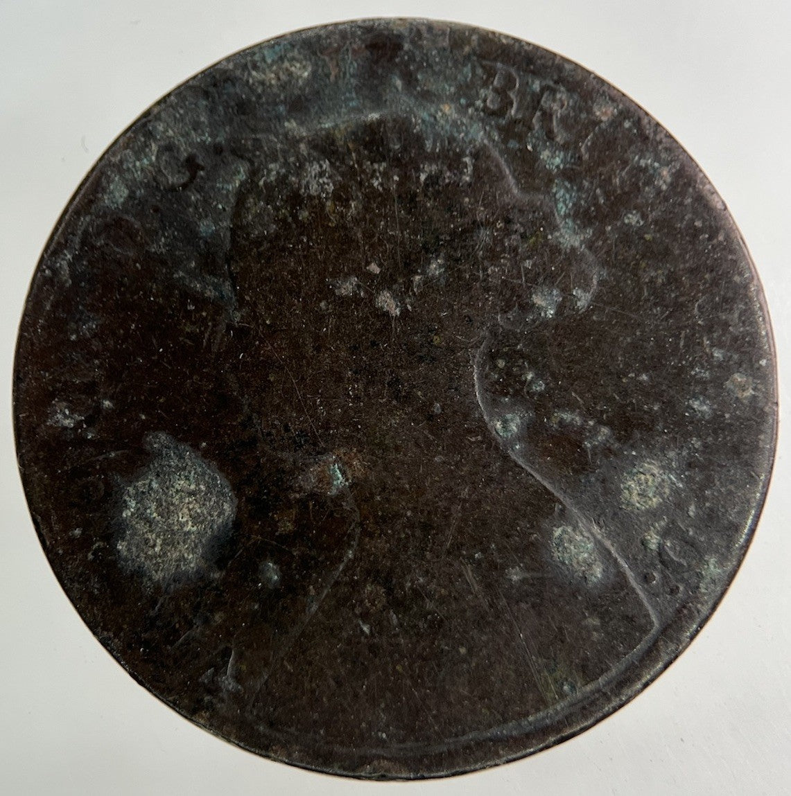 1861 Victoria Half - Penny Coin | Worn Grade