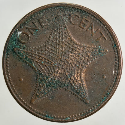 1987 Bahamas One Cent Coin | Very High Grade
