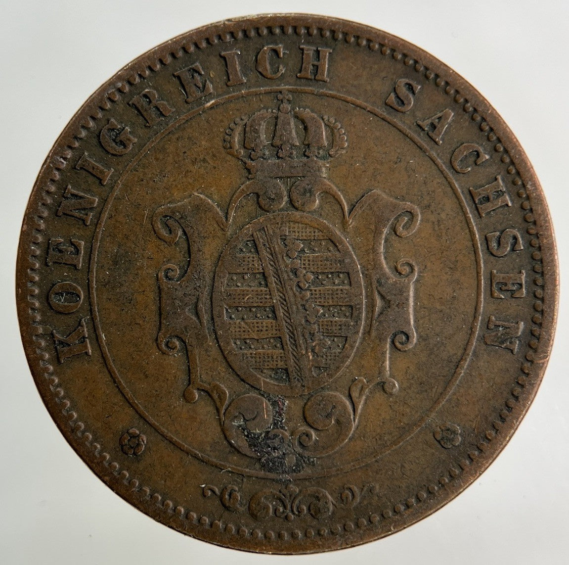 1862 - B Germany 5 Pfennig Coin | Fine Collectable Grade