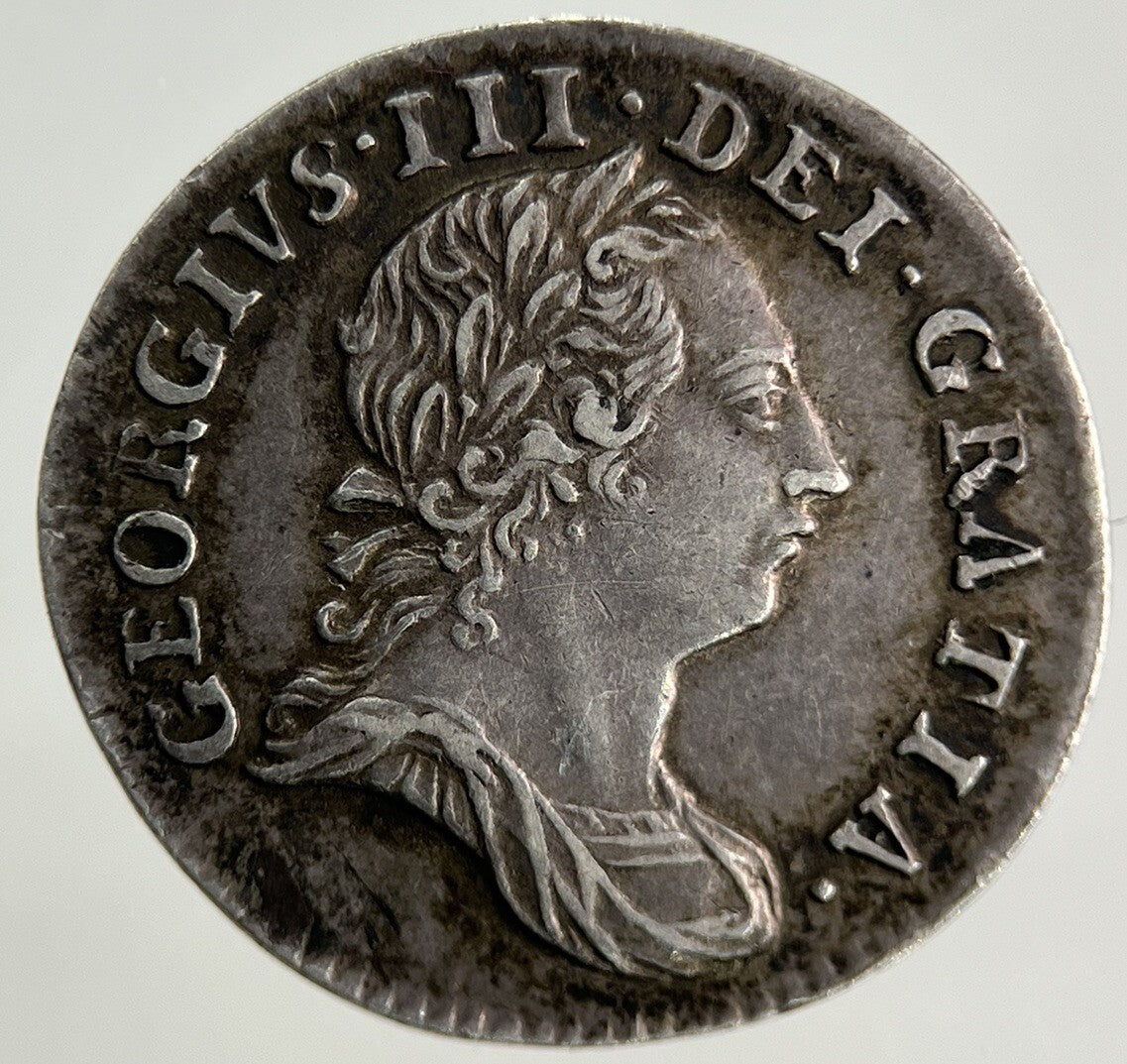 1763 George III 3rd Maundy Three - Pence Silver Coin | Very High Grade