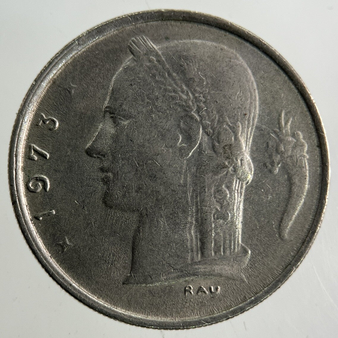 1973 Belgium 1 Franc Coin | Fine Collectable Grade