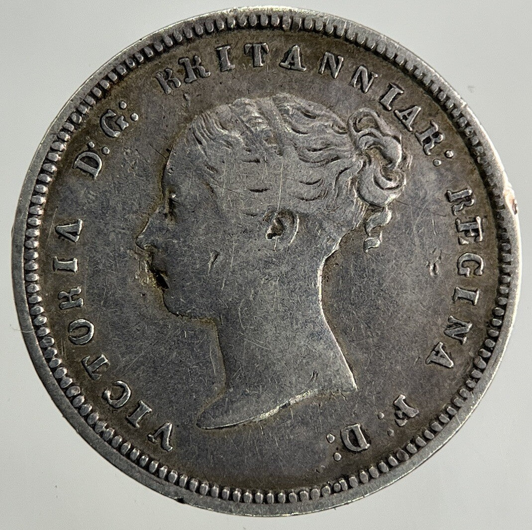 1849 Victoria Maundy Four - Pence Silver Coin | Very High Grade