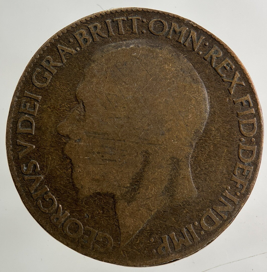 1925 George V Half - Penny Coin | Fair Grade