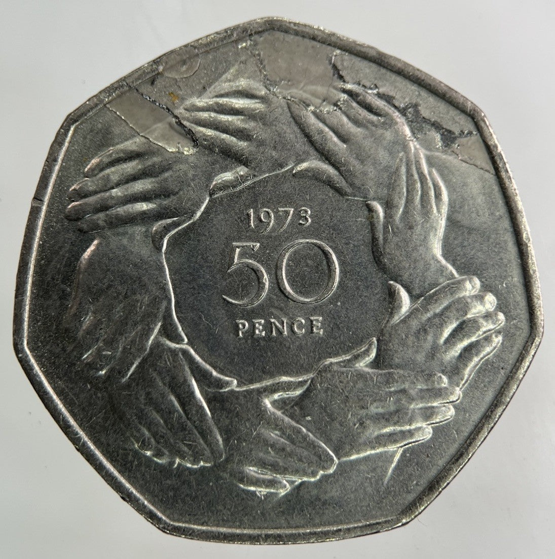 1973 Elizabeth II 2nd 50p Fifty Pence Coin | Fine Collectable Grade
