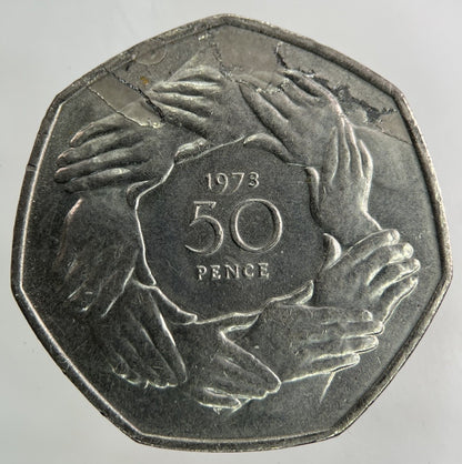 1973 Elizabeth II 2nd 50p Fifty Pence Coin | Fine Collectable Grade