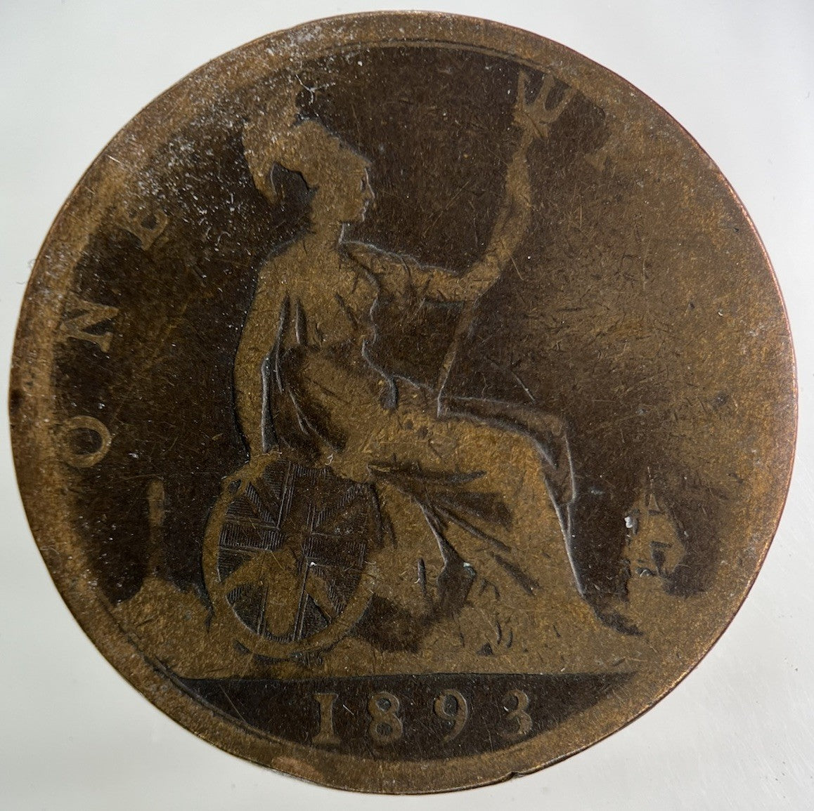 1893 Victoria One Penny Coin | Collectable Grade