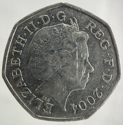 2004 Roger Bannister 4 Minute Mile 50p Fifty - Pence Coin | Fine Collectable Grade