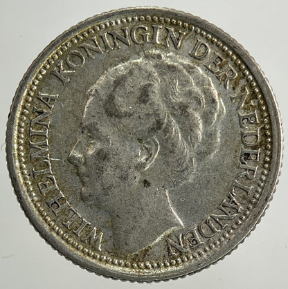1938 Netherlands 10 Cents Silver Coin | Fine Collectable Grade