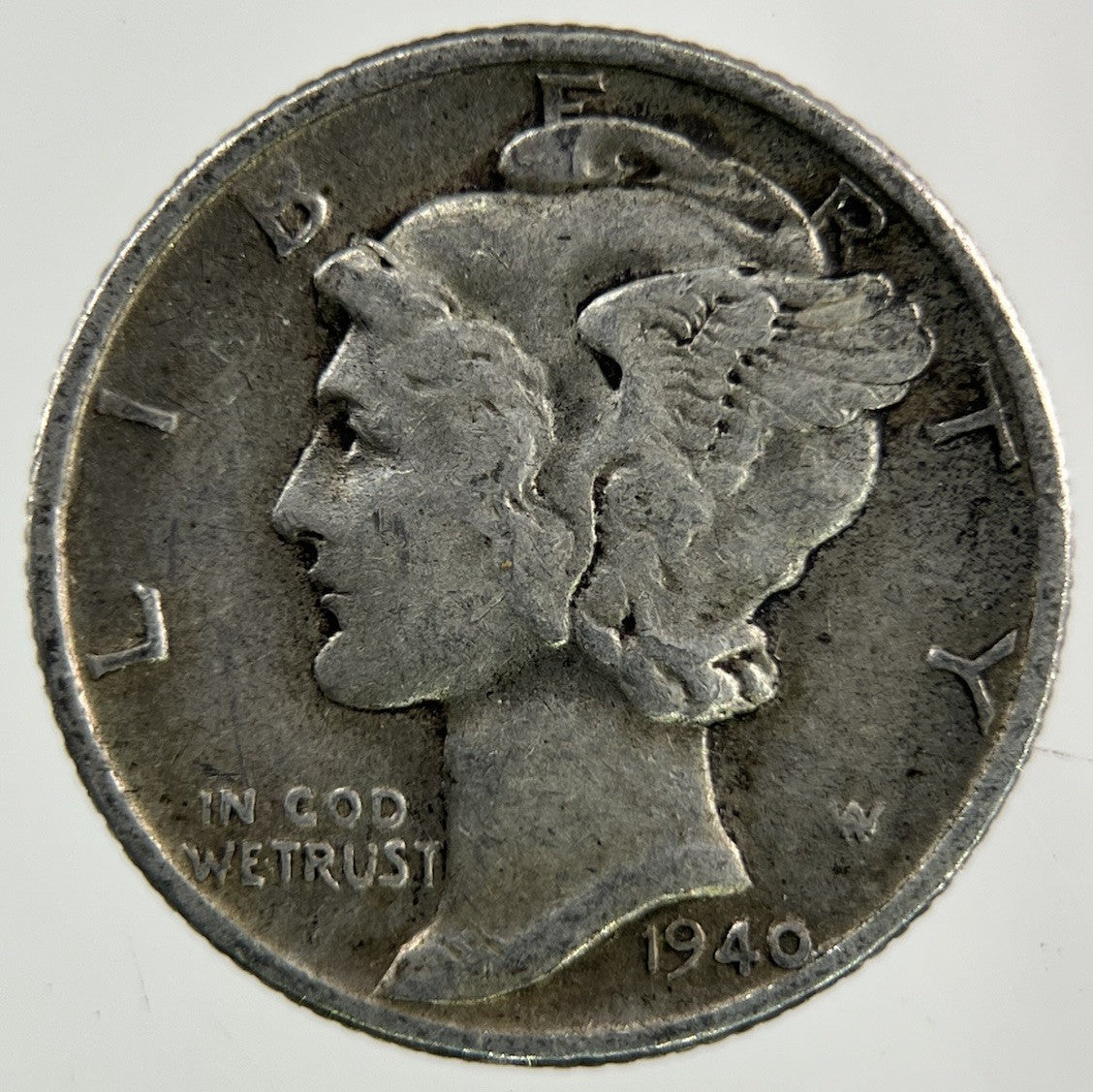 1940 US USA Mercury Dime Silver Coin | Fine Collectable Grade