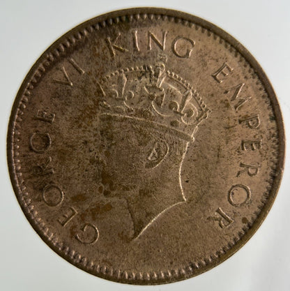 1938 India Quarter 1/4 Anna Coin | Fine Collectable Grade