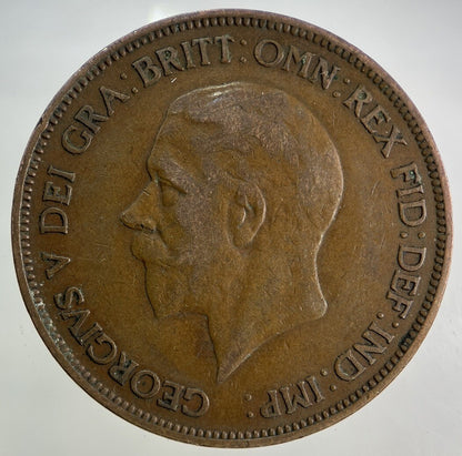 1936 George V One Penny Coin | Fine Collectable Grade