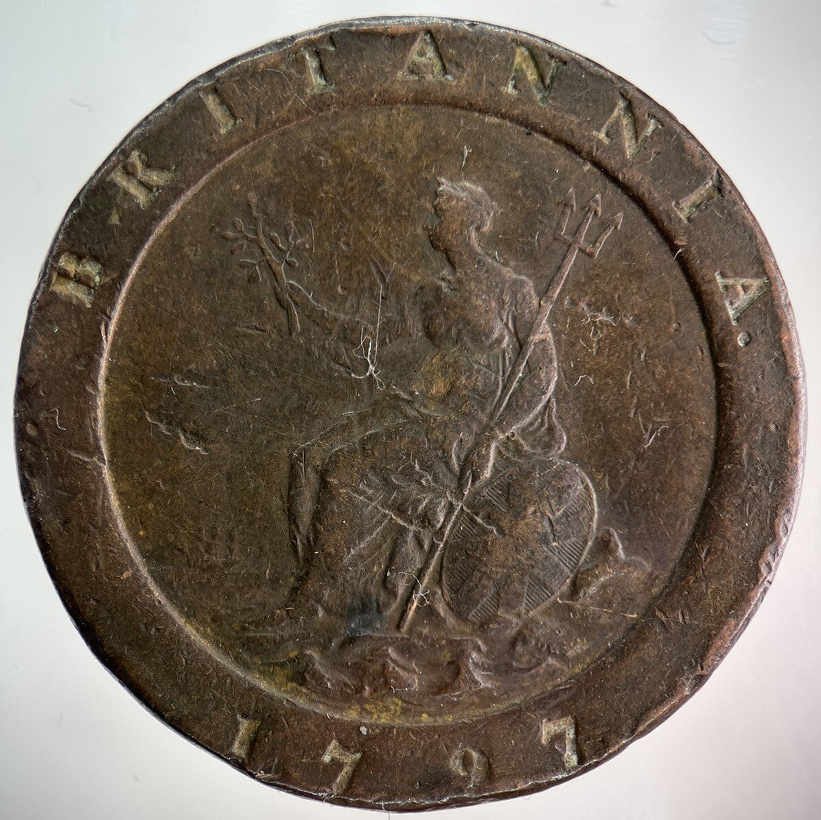 1797 George III 3rd Cartwheel Two - Pence Coin | Fine Collectable Grade