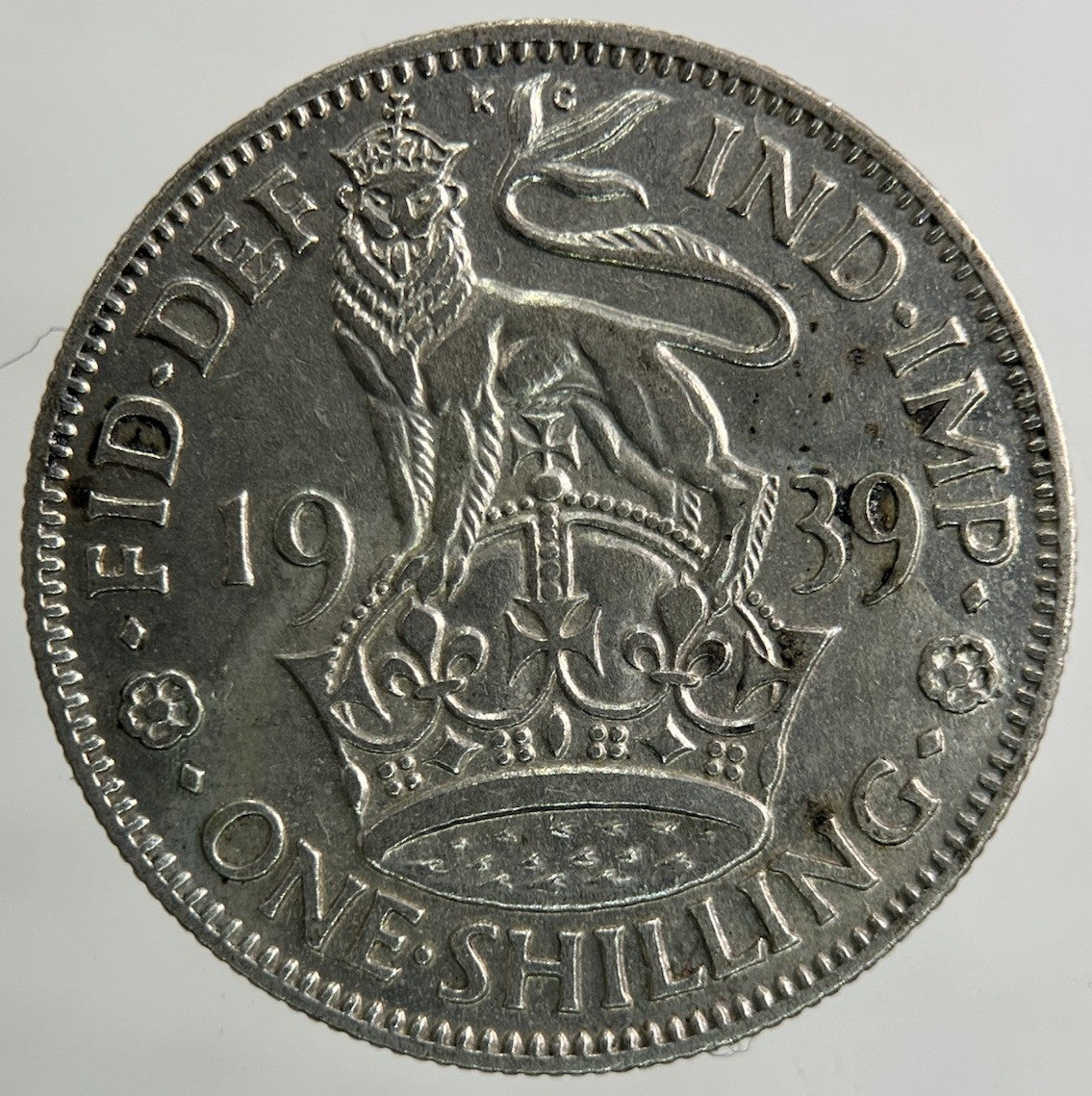 1939 George VI Shilling Silver Coin | Fine Collectable Grade