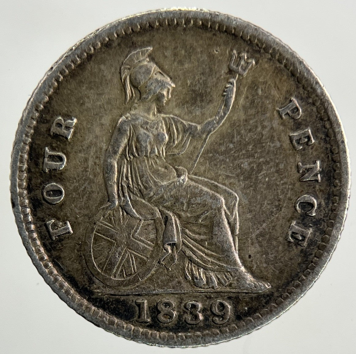 1839 Victoria Groat Four - Pence Silver Coin | Fine Collectable Grade
