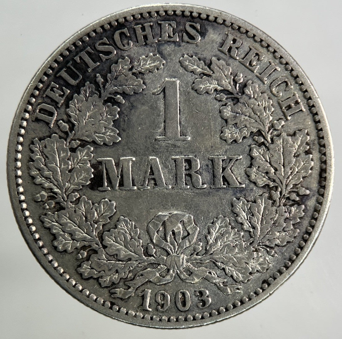1903 Germany 1 Mark Silver Coin | Fine Collectable Grade