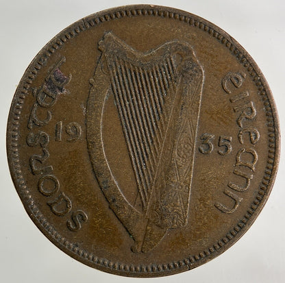 1935 Irish Half - Penny Coin | Collectable Grade