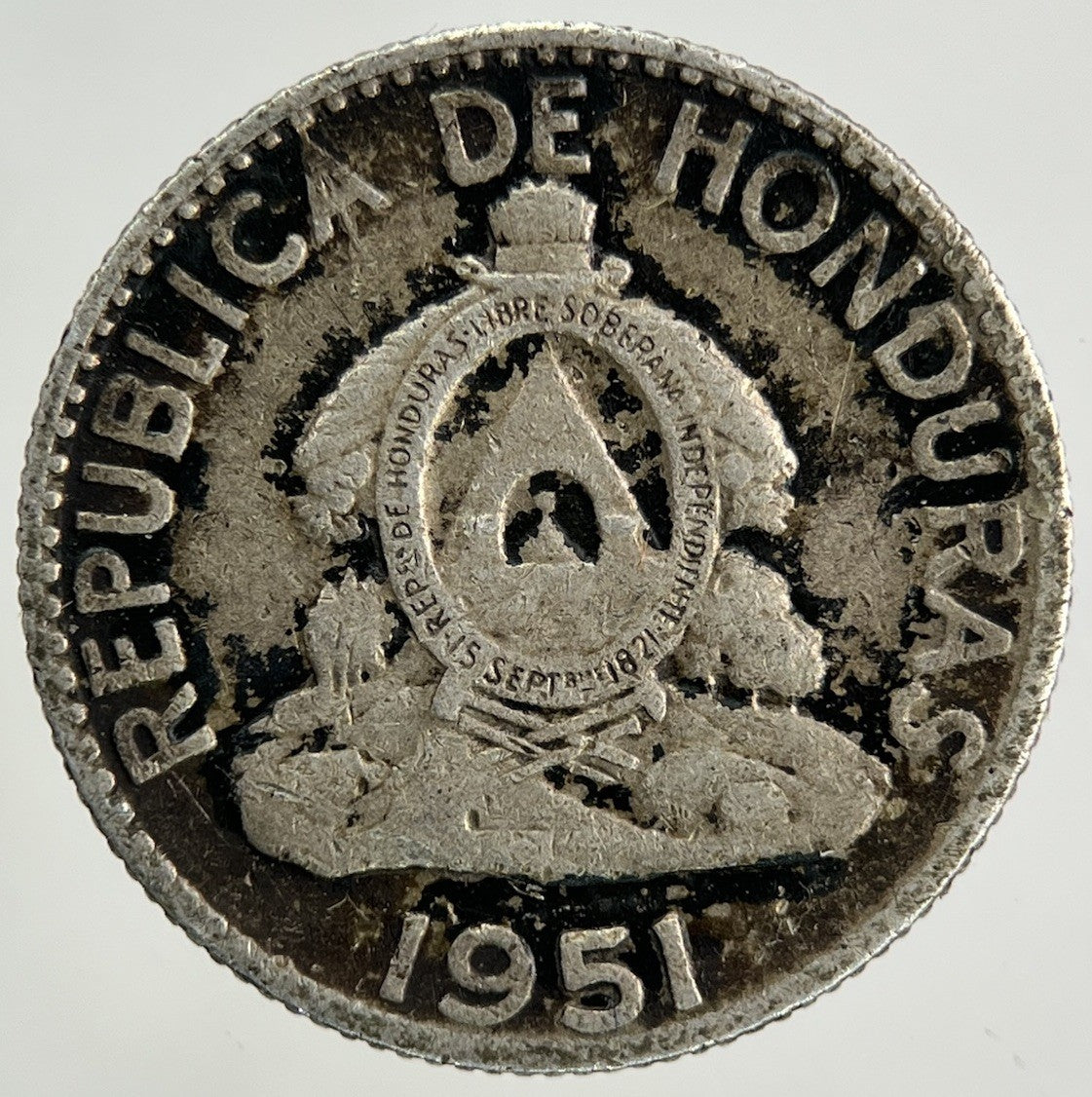 1951 Honduras 20 Centavos Silver Coin | Collectable Grade